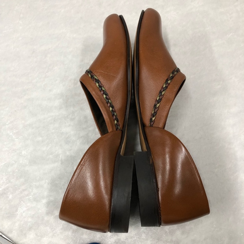 Vintage Evans Standard Braid Leather House Shoes Slippers Men 2035 size 10 - Picture 3 of 14